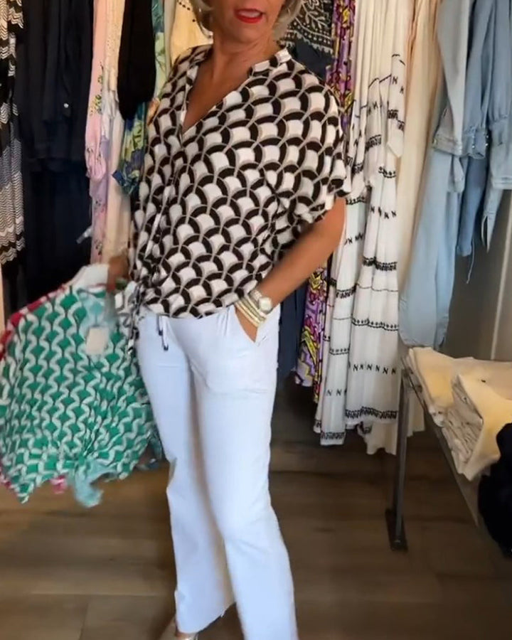 Stilla | Bedruckte Bluse mit einzigartigem Muster