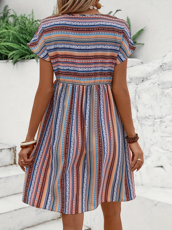 Stilla | Stribede Boho Style Kjole