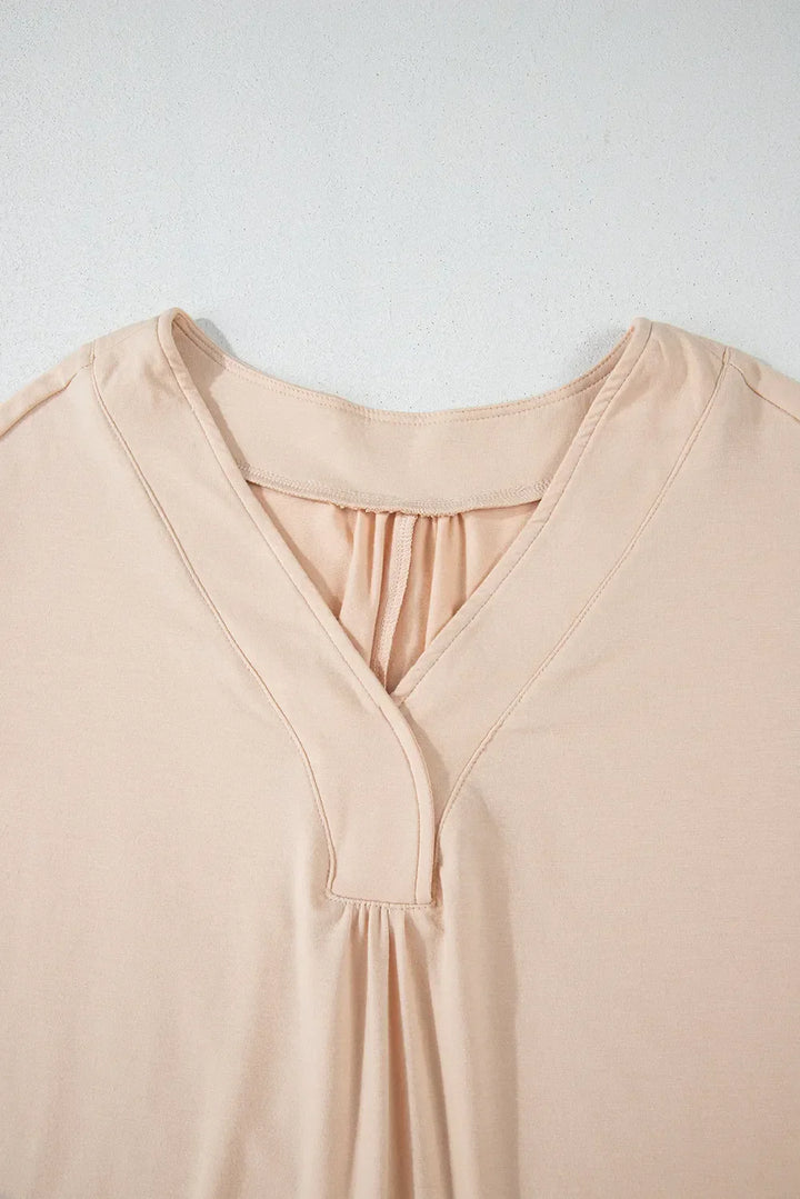 Stilla | Bluse med Lange Ærmer og V-hals