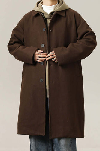 Stilla | Mænds klassisk oversized uldfrakke