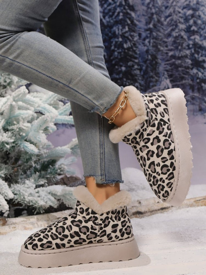 Stilla | Thermo Leopard Wedges Med Rund Spids
