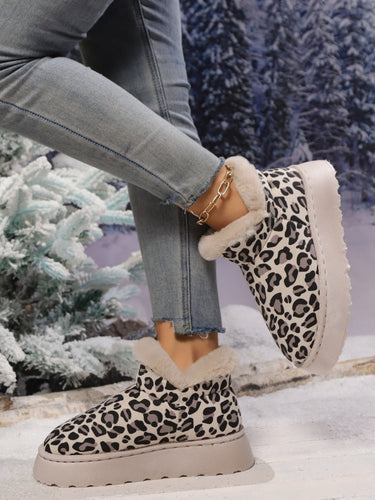 Stilla | Thermo Leopard Wedges Med Rund Spids