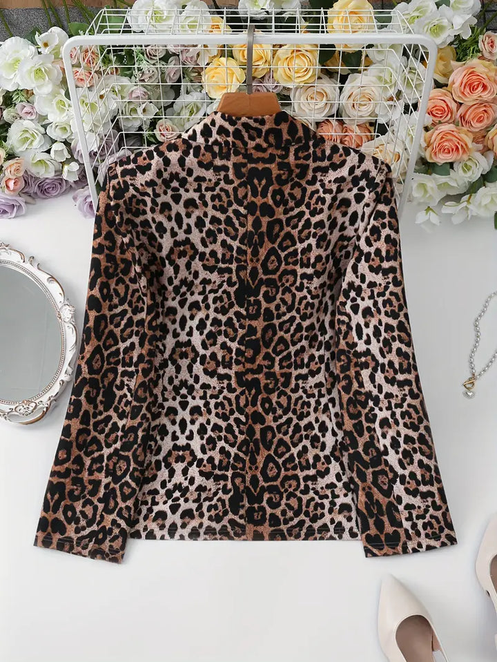 Stilla | Elegant Blazer Med Leopardmønster
