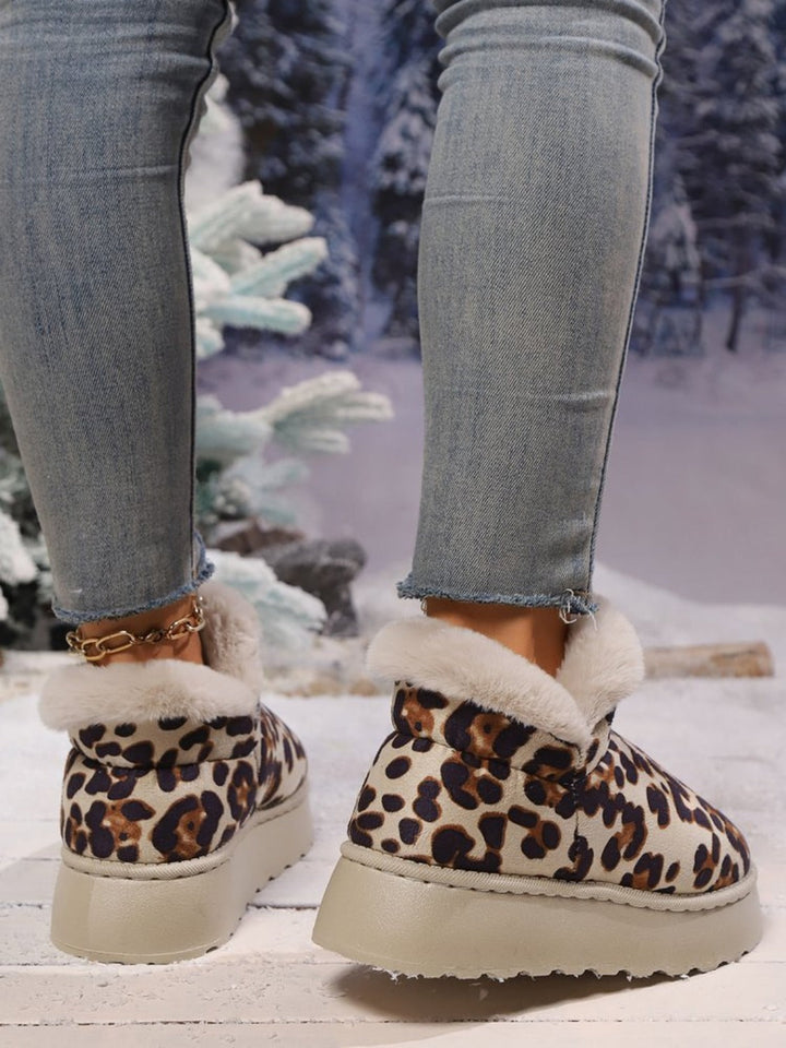 Stilla | Thermo Leopard Wedges Med Rund Spids