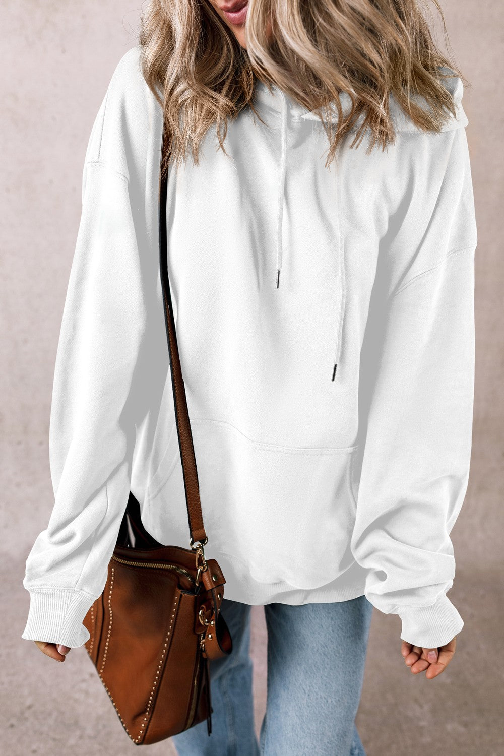 Stilla | Sweatshirt Med Lange Ærmer, Snøre og Lommer
