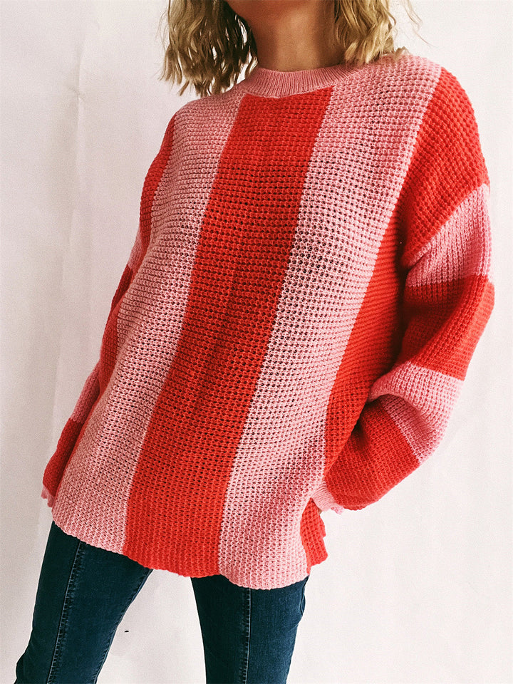 Stilla | Stilfuld farveblok sweater stilfuld
