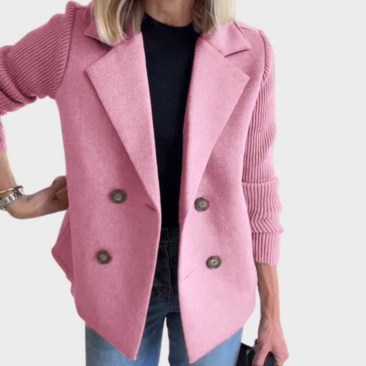 Stilla | Elegant efterårsstrikærme-blazer
