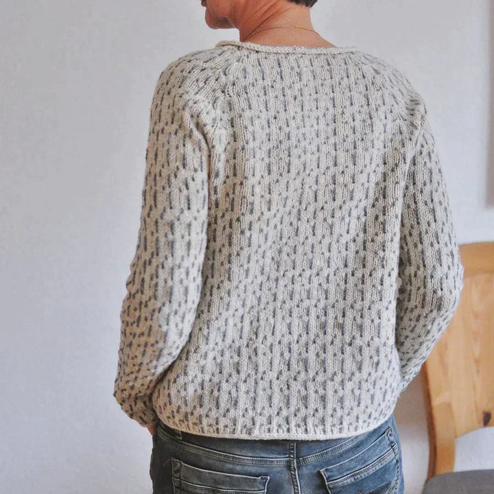 Stilla | Elegante Grå Crew Neck Trøje