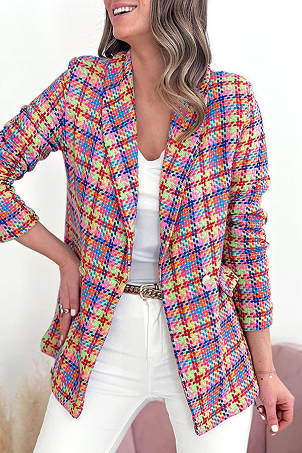Stilla | Sunrise Dine Øjne Multi Ternet Blazer