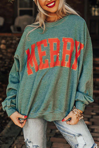 Stilla | Merry Everything Graphic Letvægts Sweatshirt