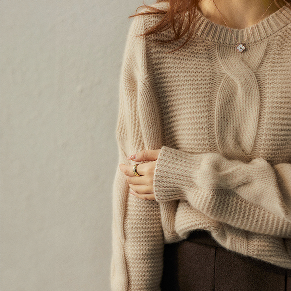 Stilla | Cashmere Couture Kabelstrik Pullover