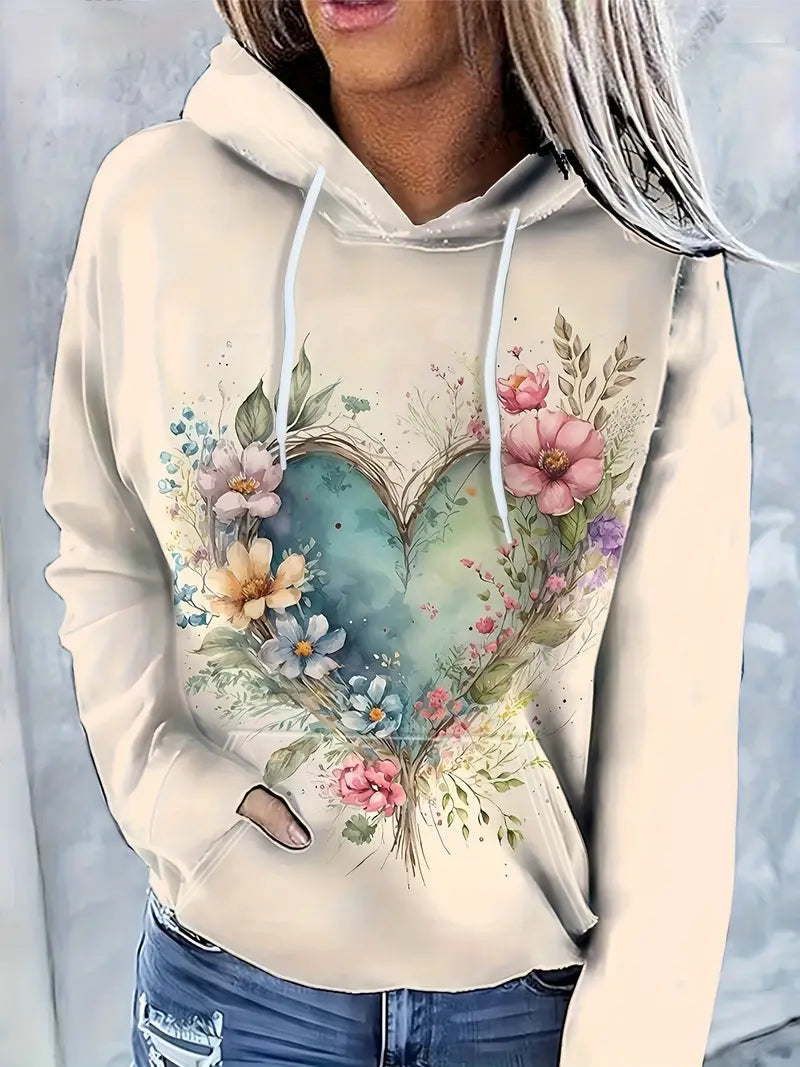 Stilla | Sweat Med Floralt Tryk