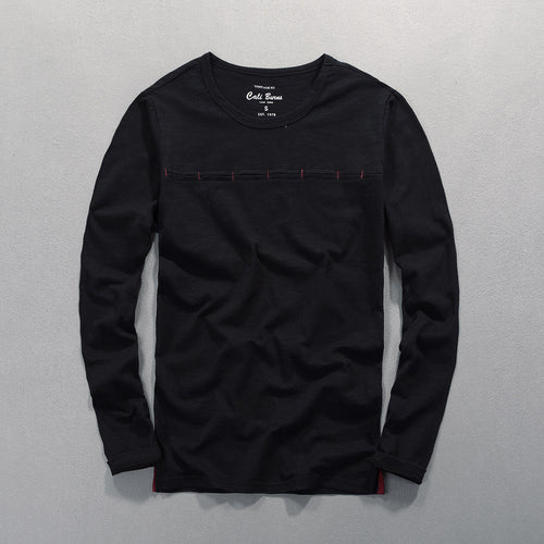 Dame trendy langærmet t-shirt med specielle syninger Stilla