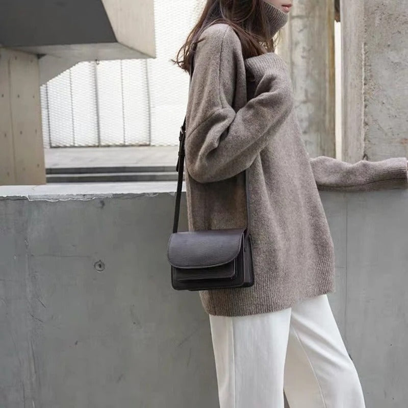 Stilla | Blød højhalset sweater
