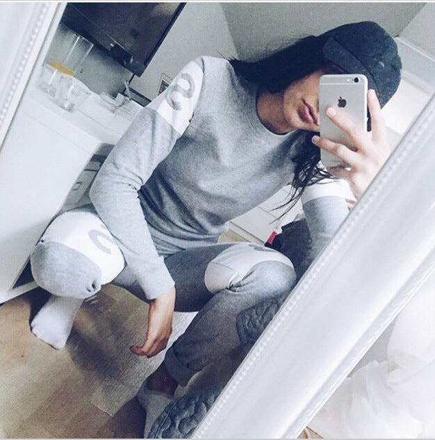 Kvinders sporty sweatshirtt med moderne skrift og afslappet pasform Stilla