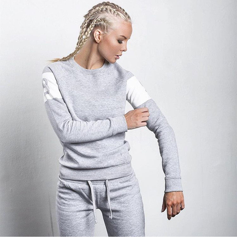 Kvinders sporty sweatshirtt med moderne skrift og afslappet pasform Stilla