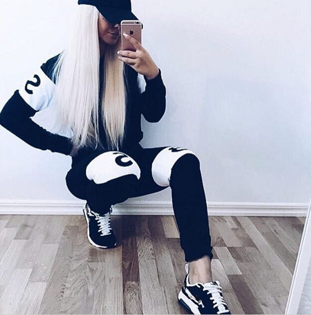 Kvinders sporty sweatshirtt med moderne skrift og afslappet pasform Stilla