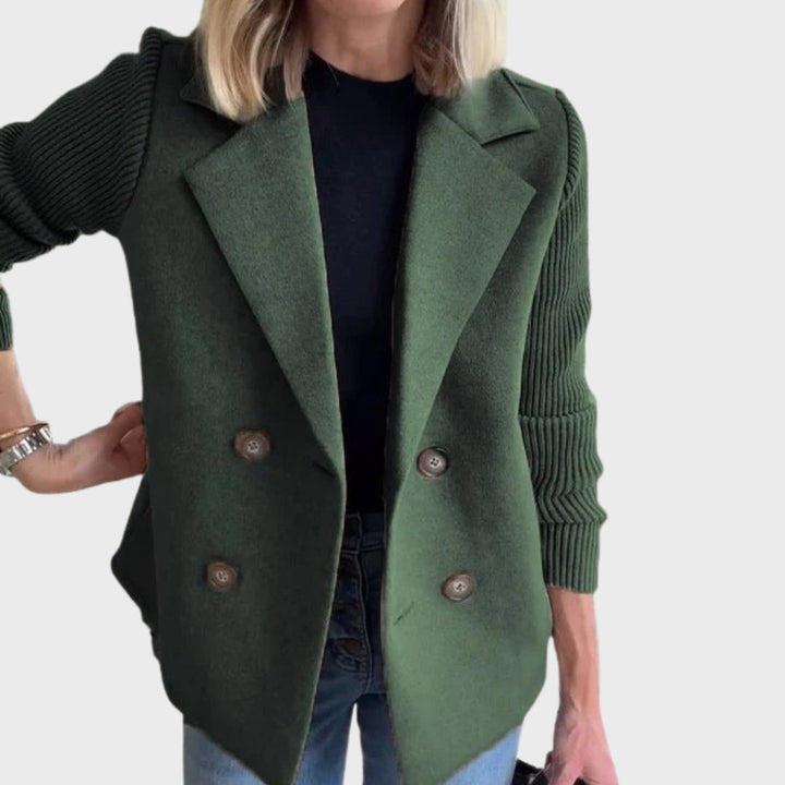 Stilla | Elegant efterårsstrikærme-blazer