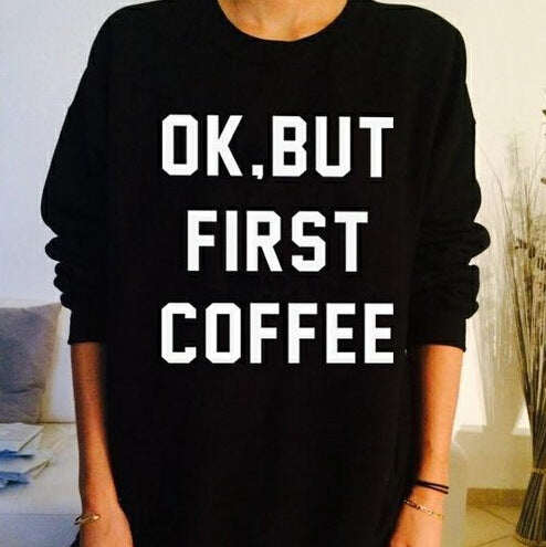 Kvinders sweatshirt med motiverende print og afslappet skæring Stilla