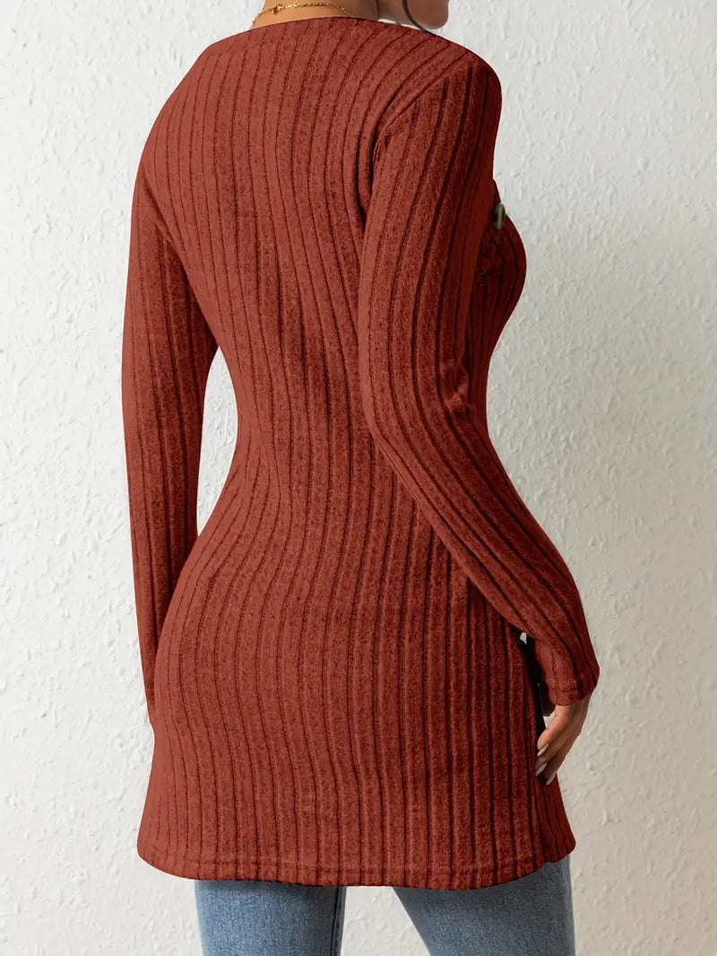 Stilla | Stilfuld Ribbet Pullover til Kvinder