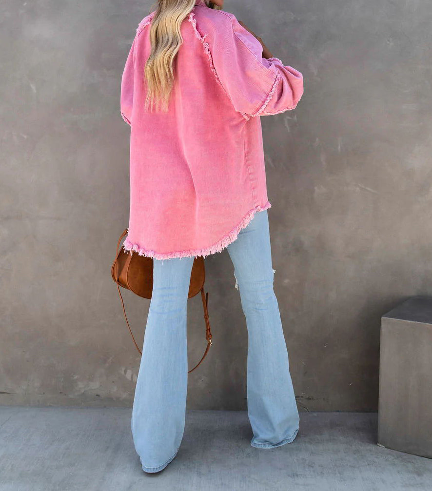 Stilla | Edge Patchwork Pocket Denim-Jakke