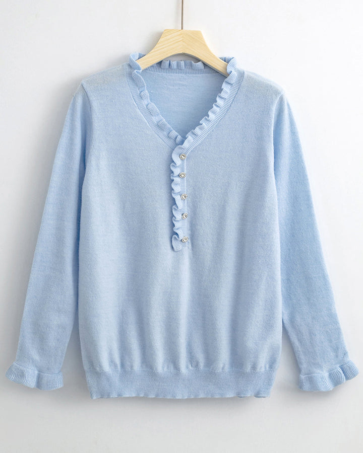 Stilla | Elegant Pullover Med Rynker