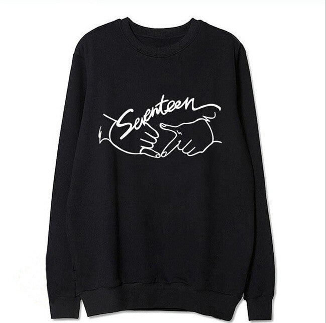 Kvinders sweatshirt med kreativ håndskrift design Stilla