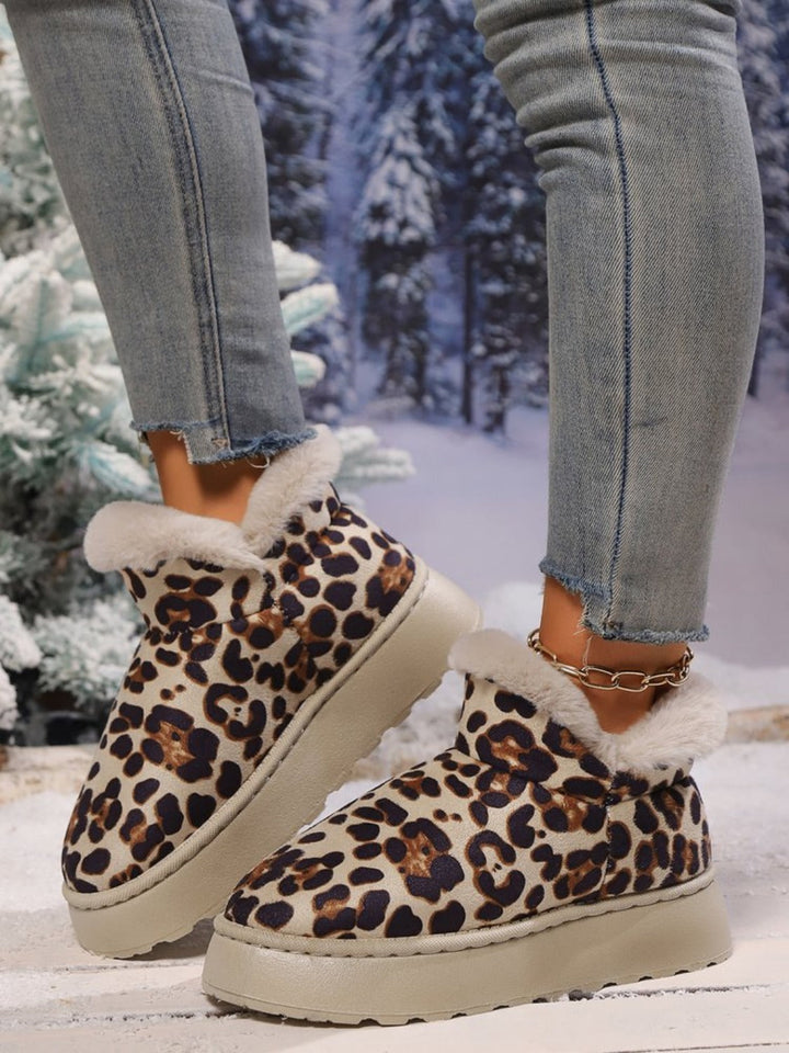 Stilla | Thermo Leopard Wedges Med Rund Spids