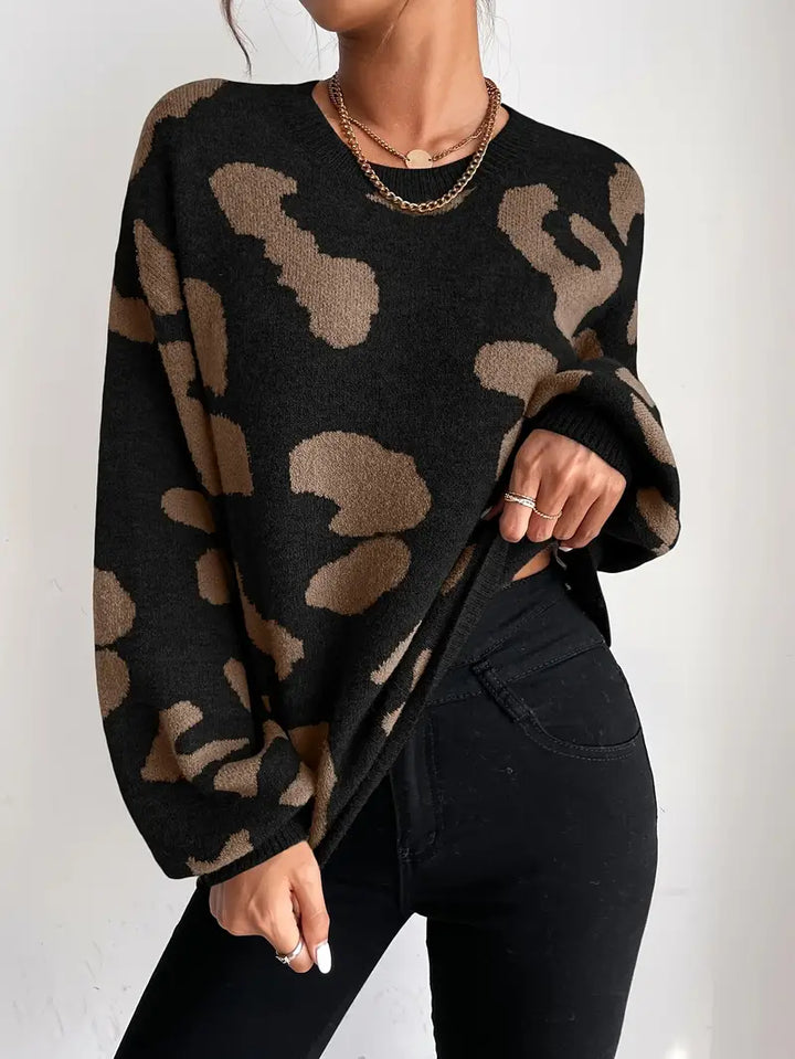 Stilla | Pullover Trend Tryk Leopard