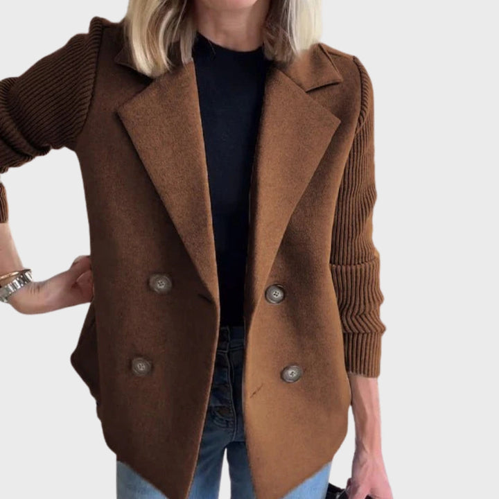 Stilla | Elegant efterårsstrikærme-blazer