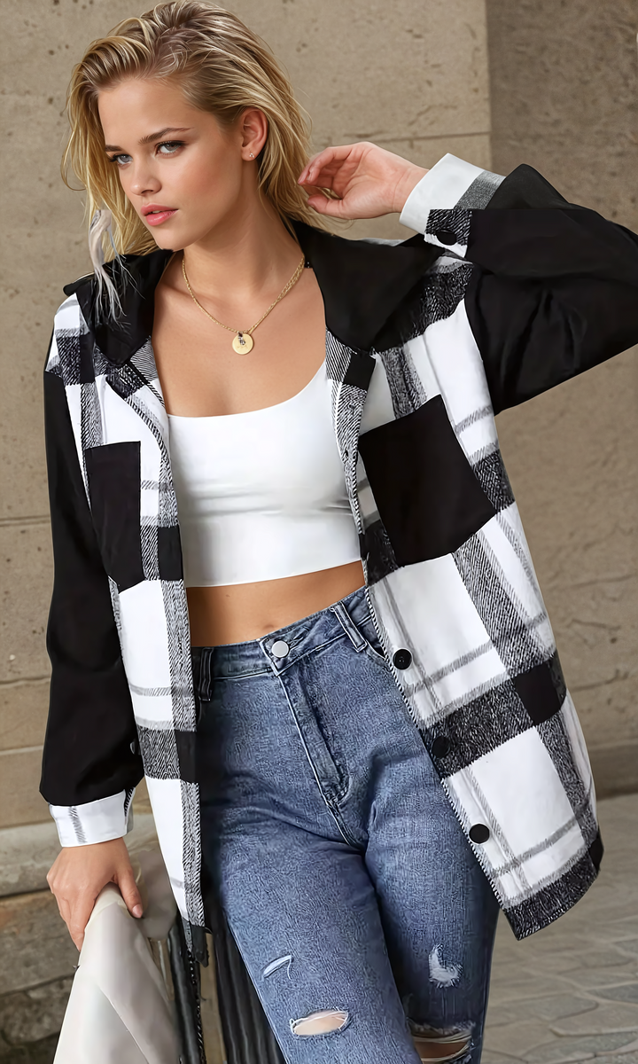 Stilla | Bedruckte Kapuzenjacke für moderne Outfits
