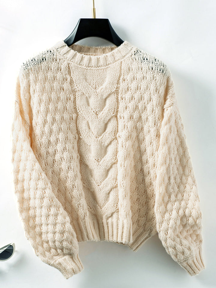 Stilla | Drejet Strikpullover Med Rund Hals