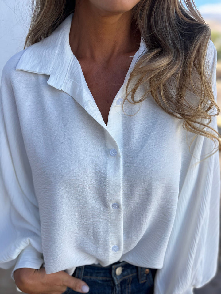 Stilla | Lang Bluse Med Knapper
