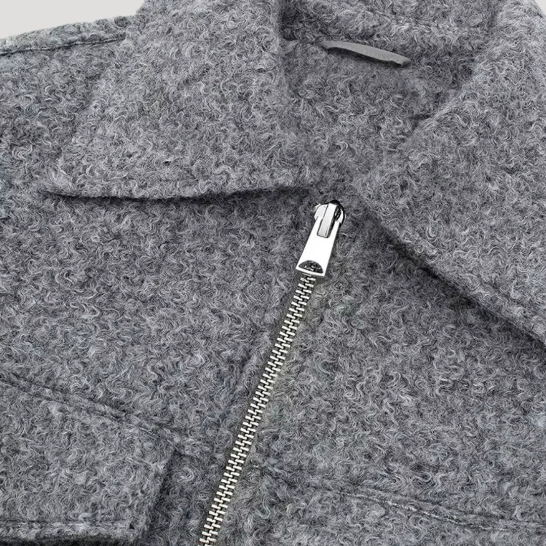 Stilla | Kvinder Cropped Uldblandingsjakke