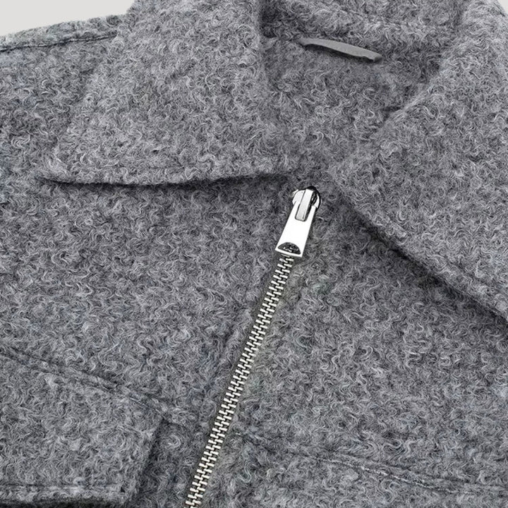 Stilla | Kvinder Cropped Uldblandingsjakke