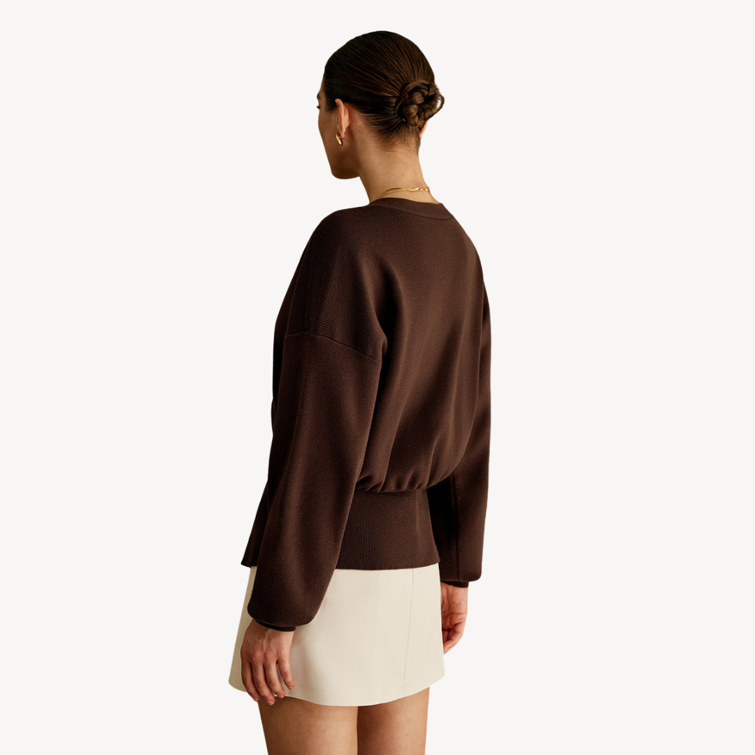 Stilla | Dame Strik V-Udskæring Cardigan Pullover