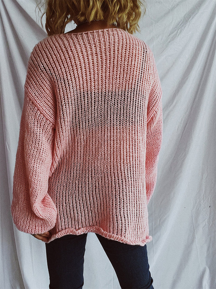 Stilla | Pullover med bådudskæring og faldende skuldre