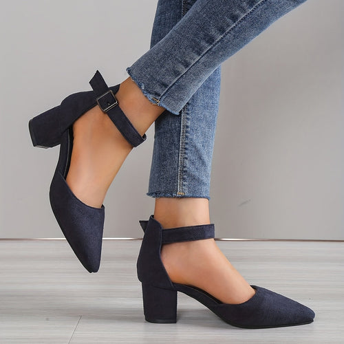 Stilla | Dame Sandaler Med Blokhæl Blonder, Med Ankelstrop, Elegante