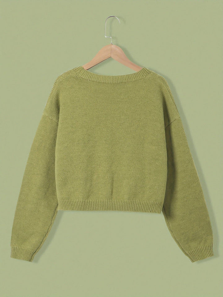 Stilla | Cardigan med svampe- og frøcmønster