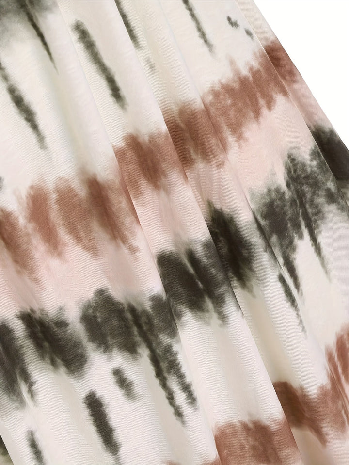 Stilla | Kjole Med Tie Dye Print