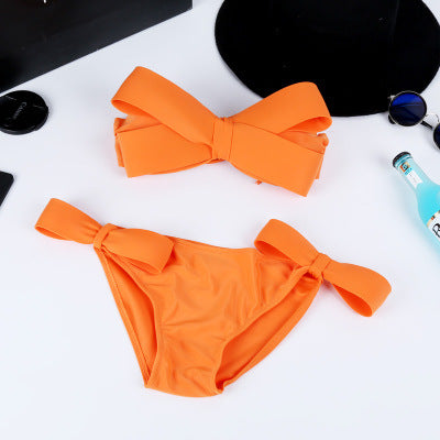 Dame Bikini-sæt med elegant sløjfedetalje Stilla