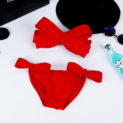 Dame Bikini-sæt med elegant sløjfedetalje Stilla