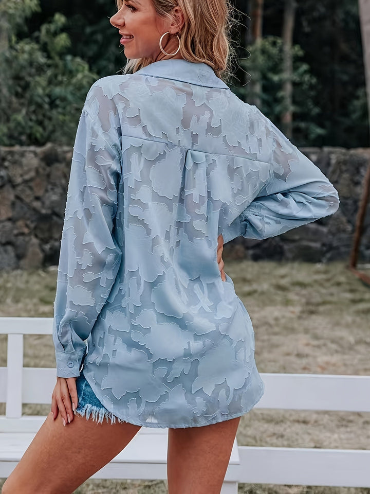Stilla | Jacquard Dameskjorte