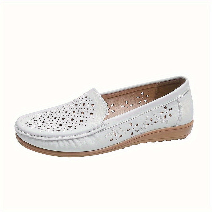 Stilla | Dame Hul Mokkasiner, Åndbare Flade Sko Slip on