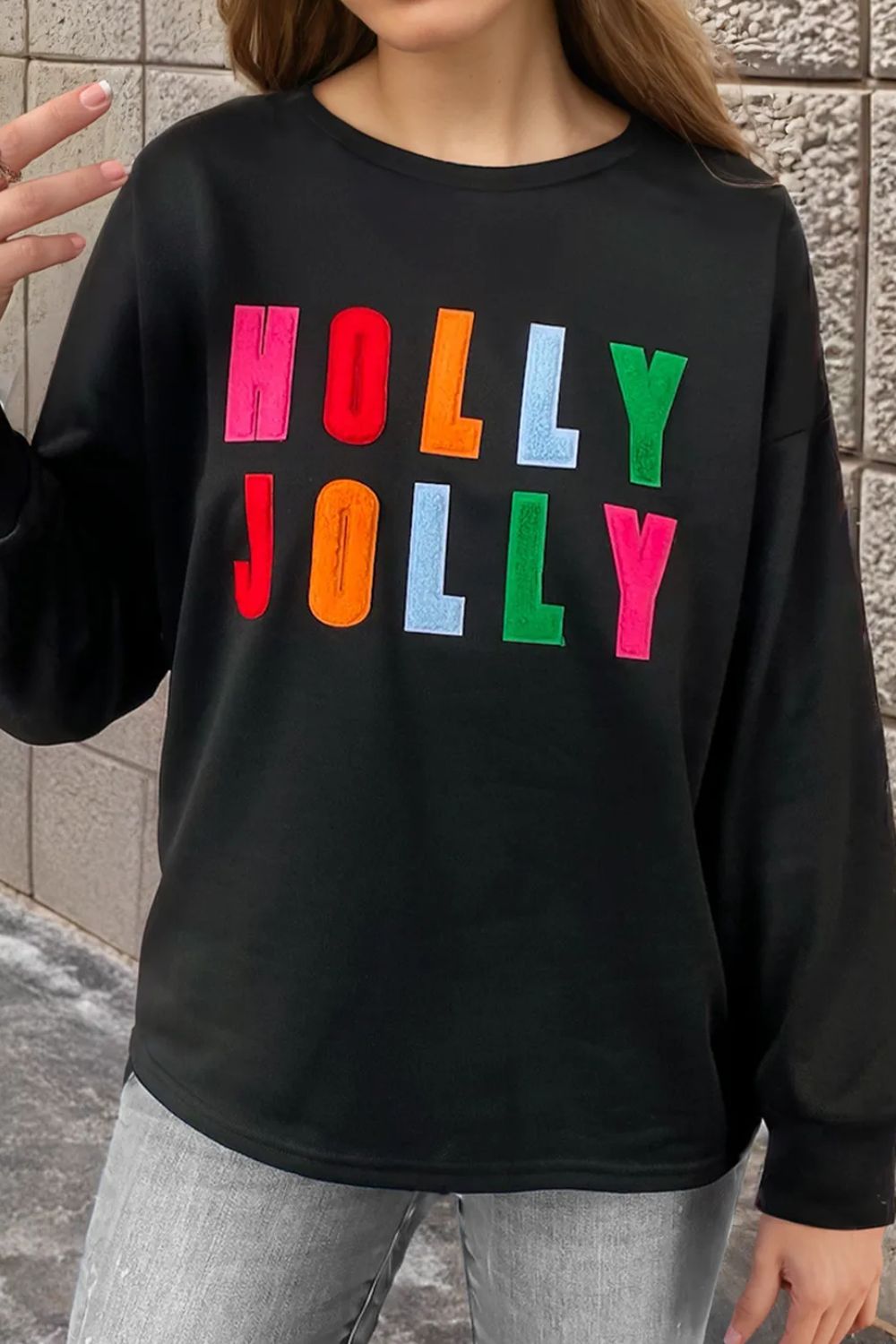 Stilla | Holly Jolly Rundhalsoverdel Med Lange Ærmer