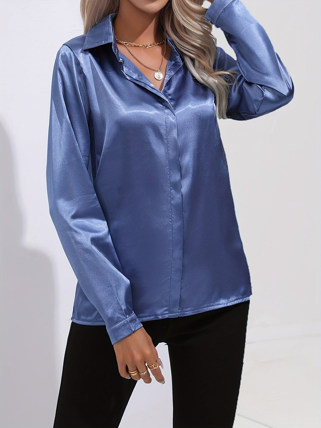 Stilla | Elegante Satin Bluse