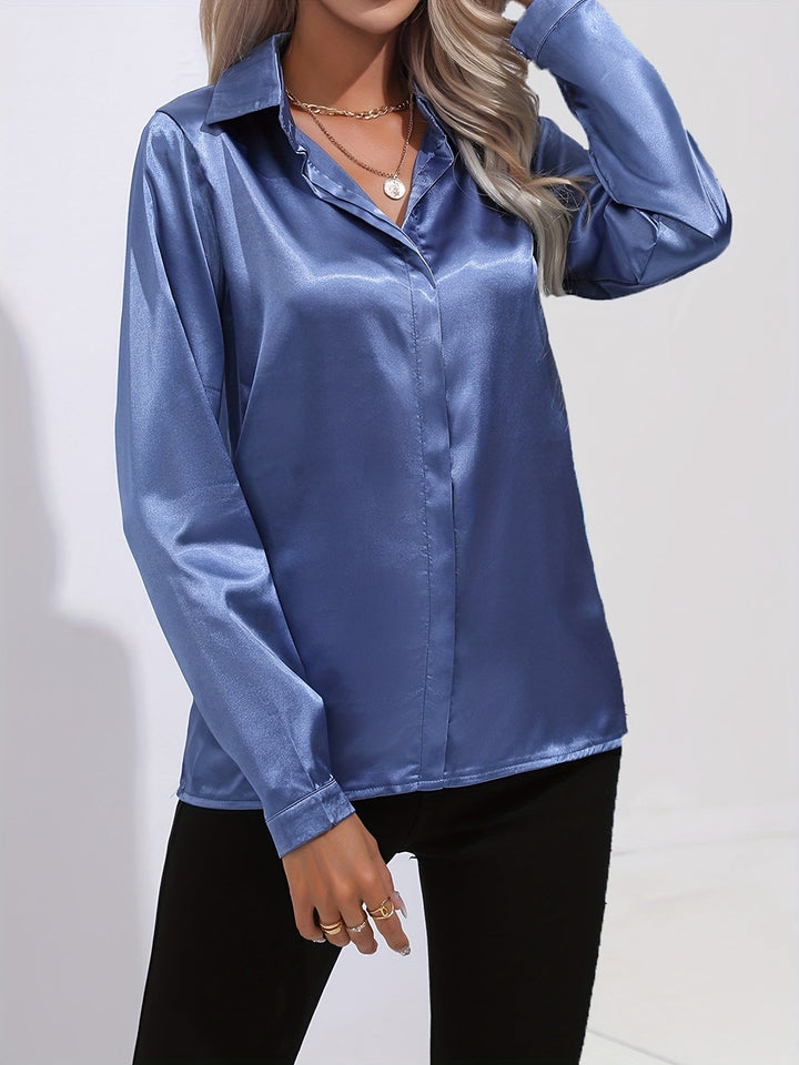 Stilla | Elegante Satin Bluse