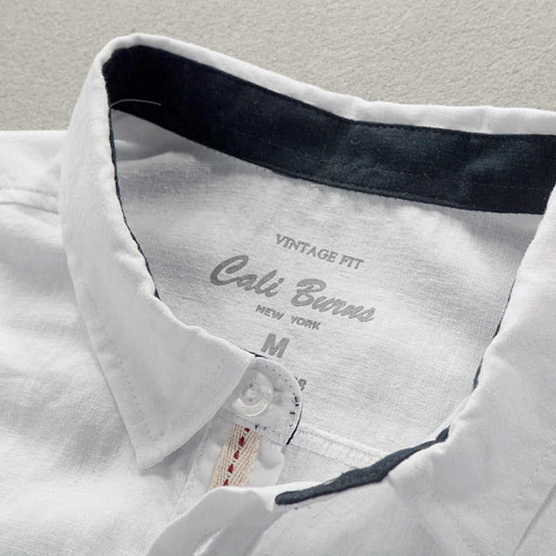 Herre poloshirt med drejet krave og knapliste Stilla