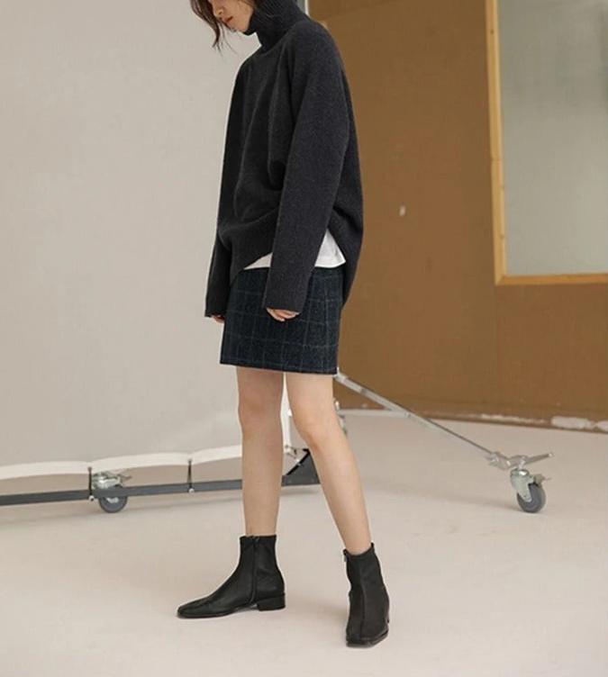 Stilla | Blød højhalset sweater