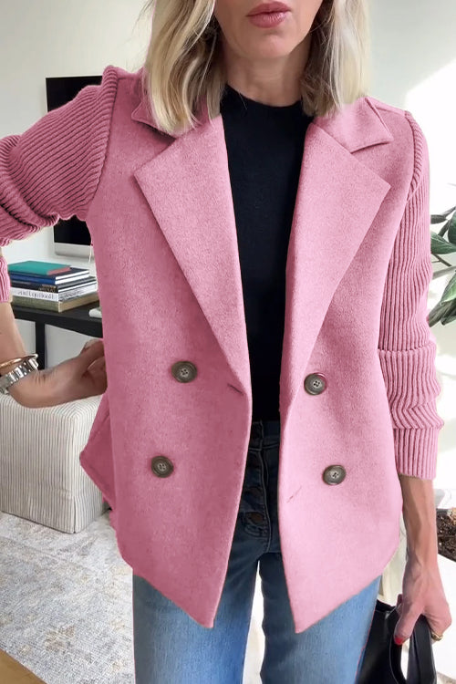 Stilla | Elegant blazer med strikærmer